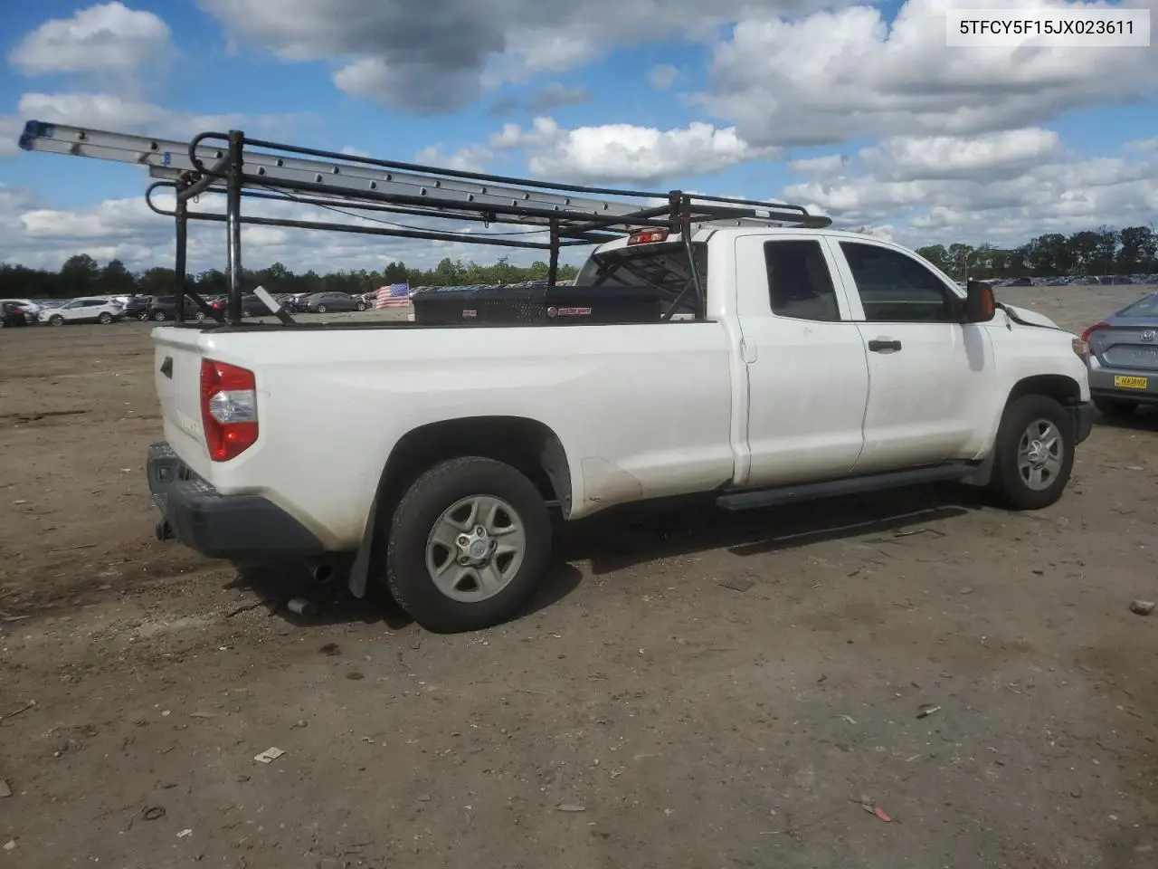 5TFCY5F15JX023611 2018 Toyota Tundra Sr