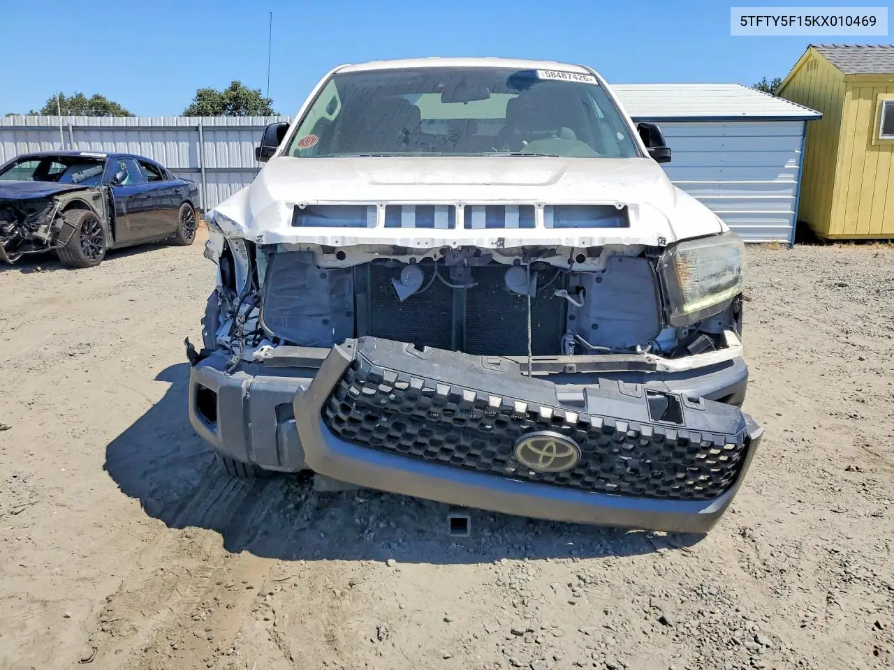 2019 Toyota Tundra Sr VIN: 5TFTY5F15KX010469 Lot: 58487426