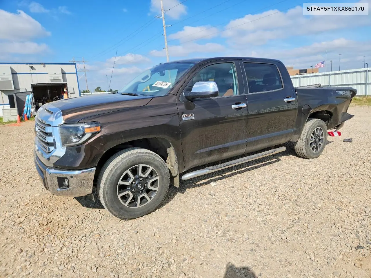 2019 Toyota Tundra 1794 Edition VIN: 5TFAY5F1XKX860170 Lot: 60764726