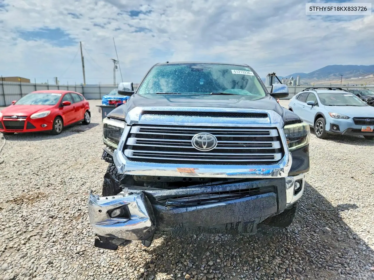 2019 Toyota Tundra Crewmax Limited VIN: 5TFHY5F18KX833726 Lot: 61213236