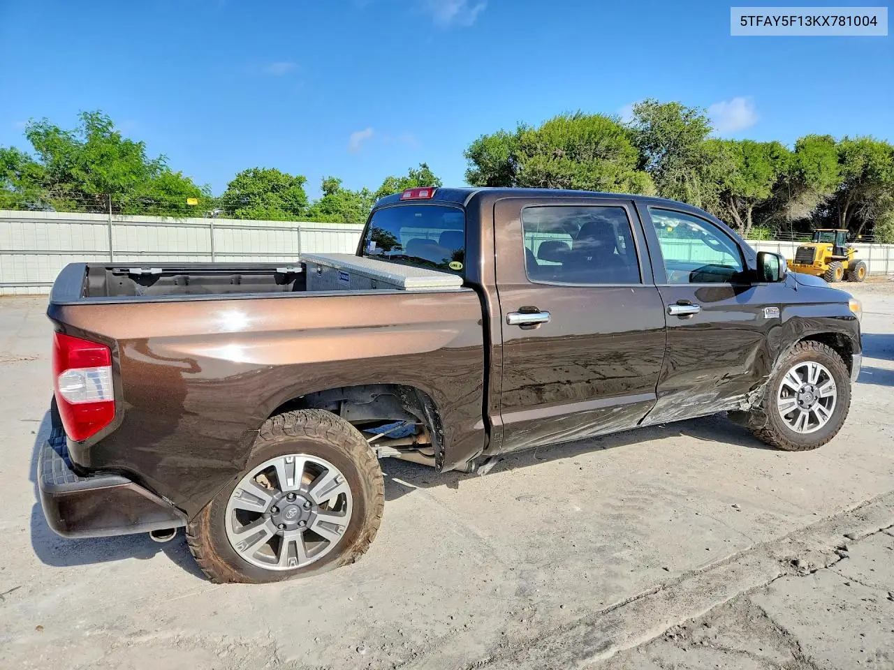 2019 Toyota Tundra 1794 Edition VIN: 5TFAY5F13KX781004 Lot: 61921266
