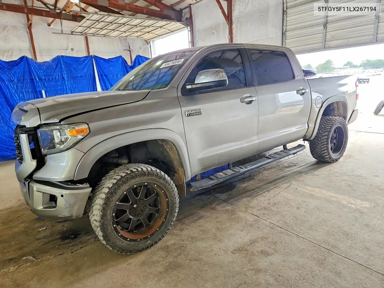 2020 Toyota Tundra Platinum VIN: 5TFGY5F11LX267194 Lot: 58478696