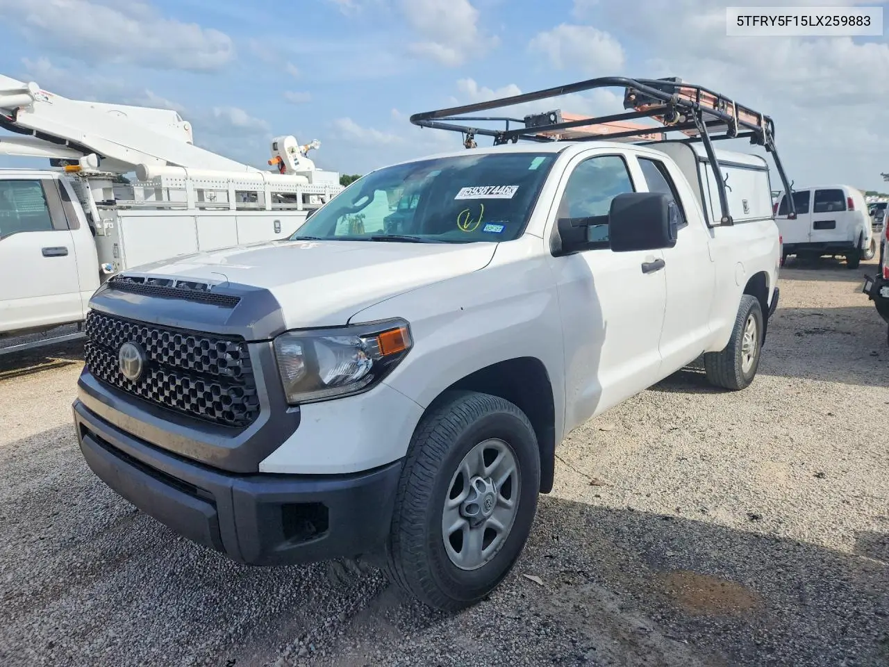2020 Toyota Tundra Sr VIN: 5TFRY5F15LX259883 Lot: 59387446