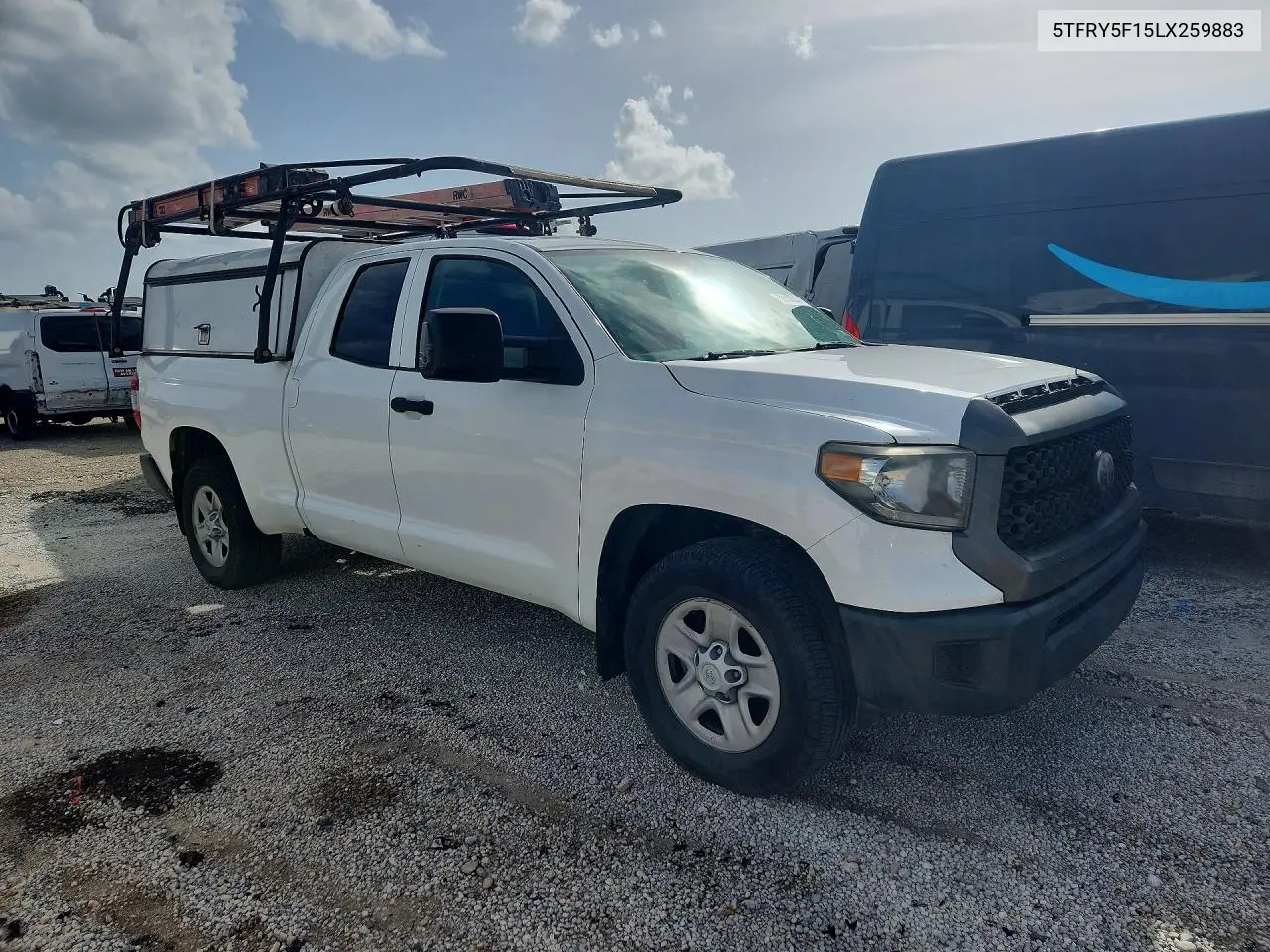 2020 Toyota Tundra Sr VIN: 5TFRY5F15LX259883 Lot: 59387446