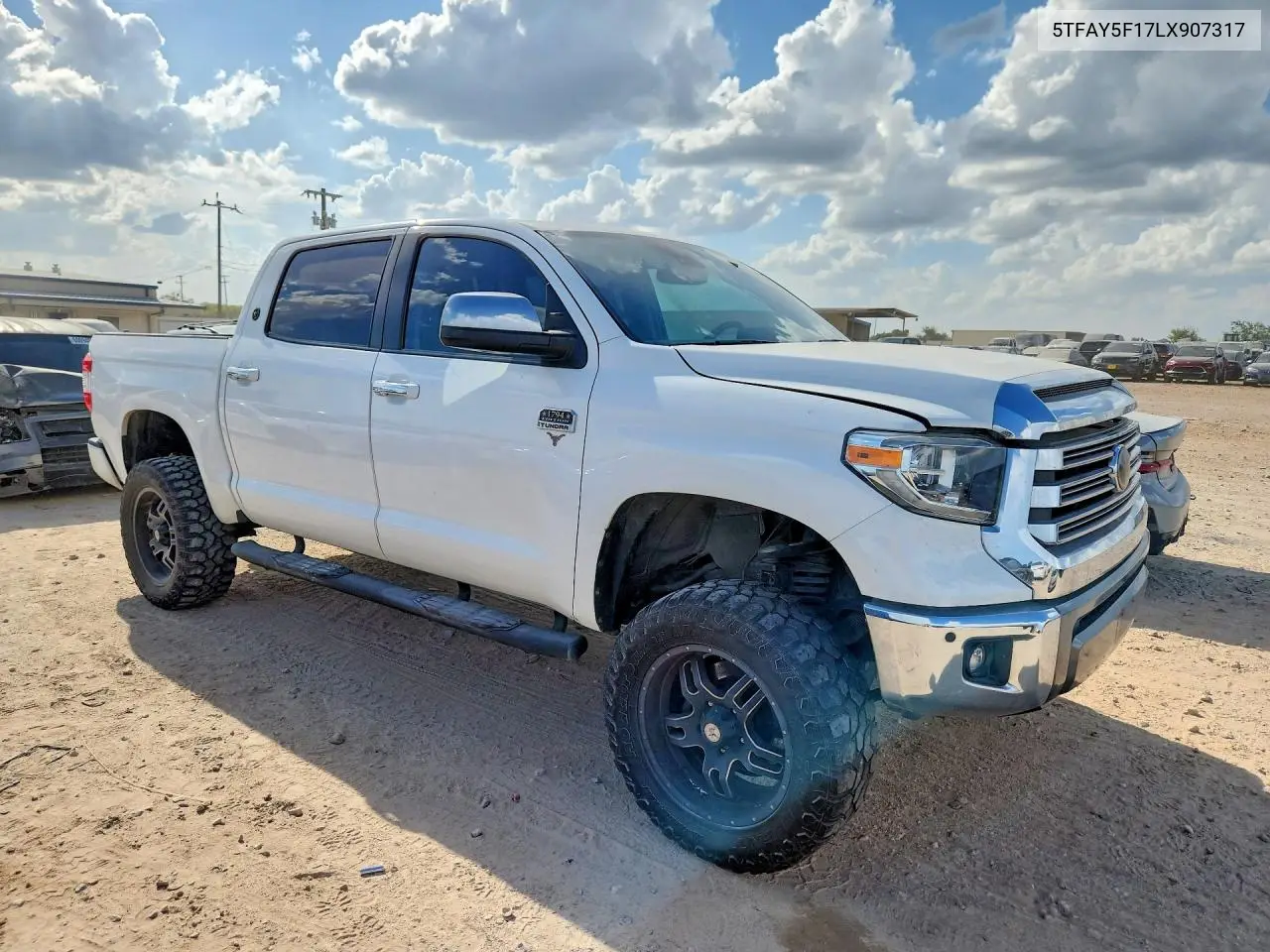 2020 Toyota Tundra 1794 Edition VIN: 5TFAY5F17LX907317 Lot: 59845816