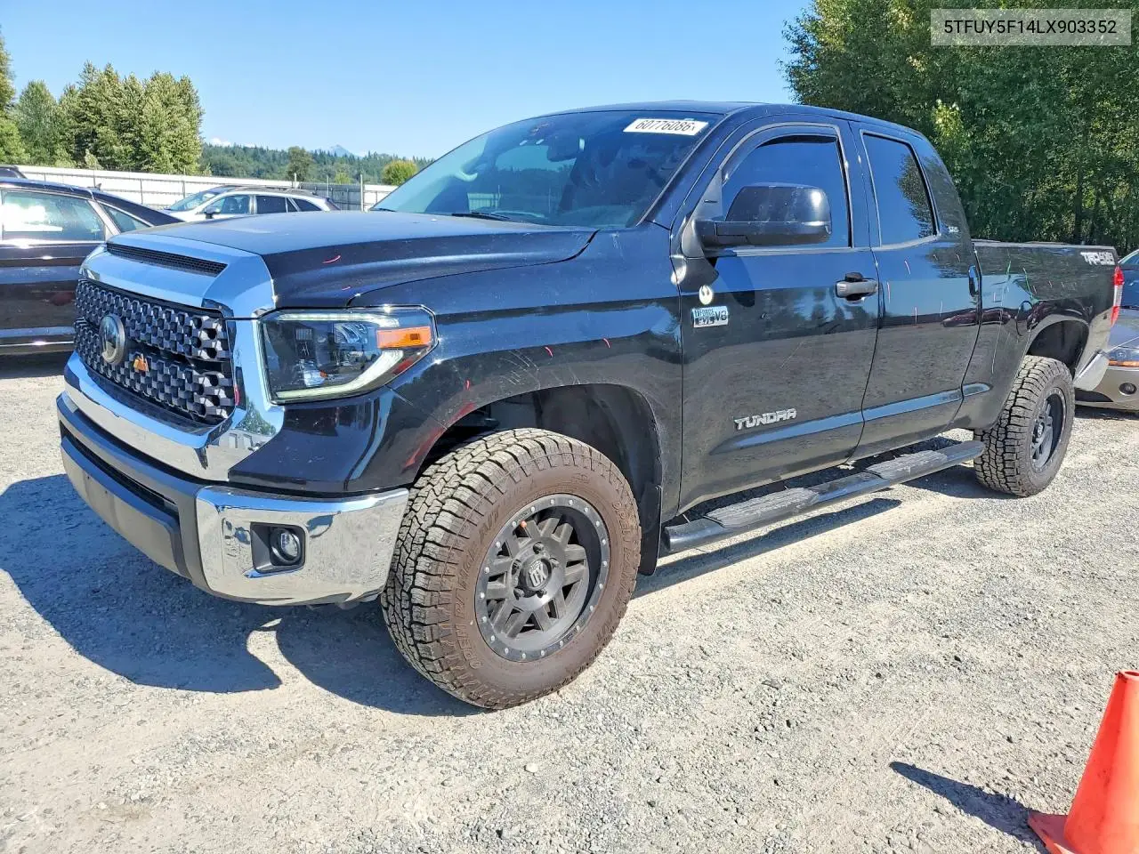 2020 Toyota Tundra Sr5 VIN: 5TFUY5F14LX903352 Lot: 60776086