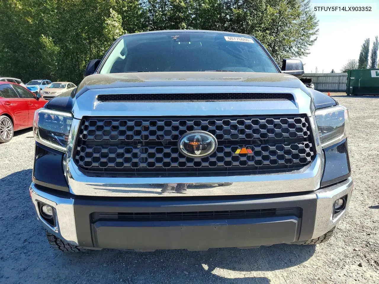 2020 Toyota Tundra Sr5 VIN: 5TFUY5F14LX903352 Lot: 60776086