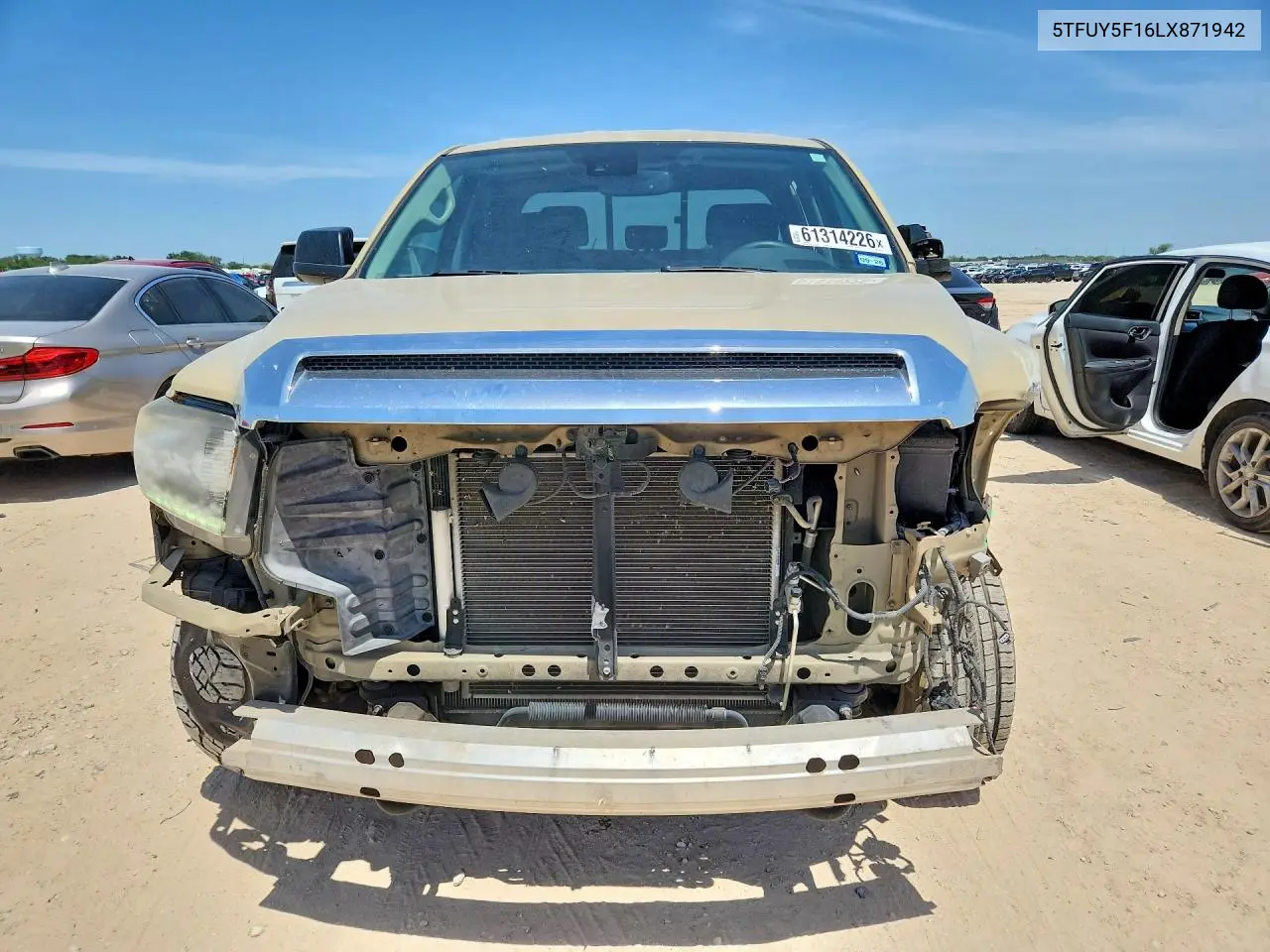 2020 Toyota Tundra Sr5 VIN: 5TFUY5F16LX871942 Lot: 61314226