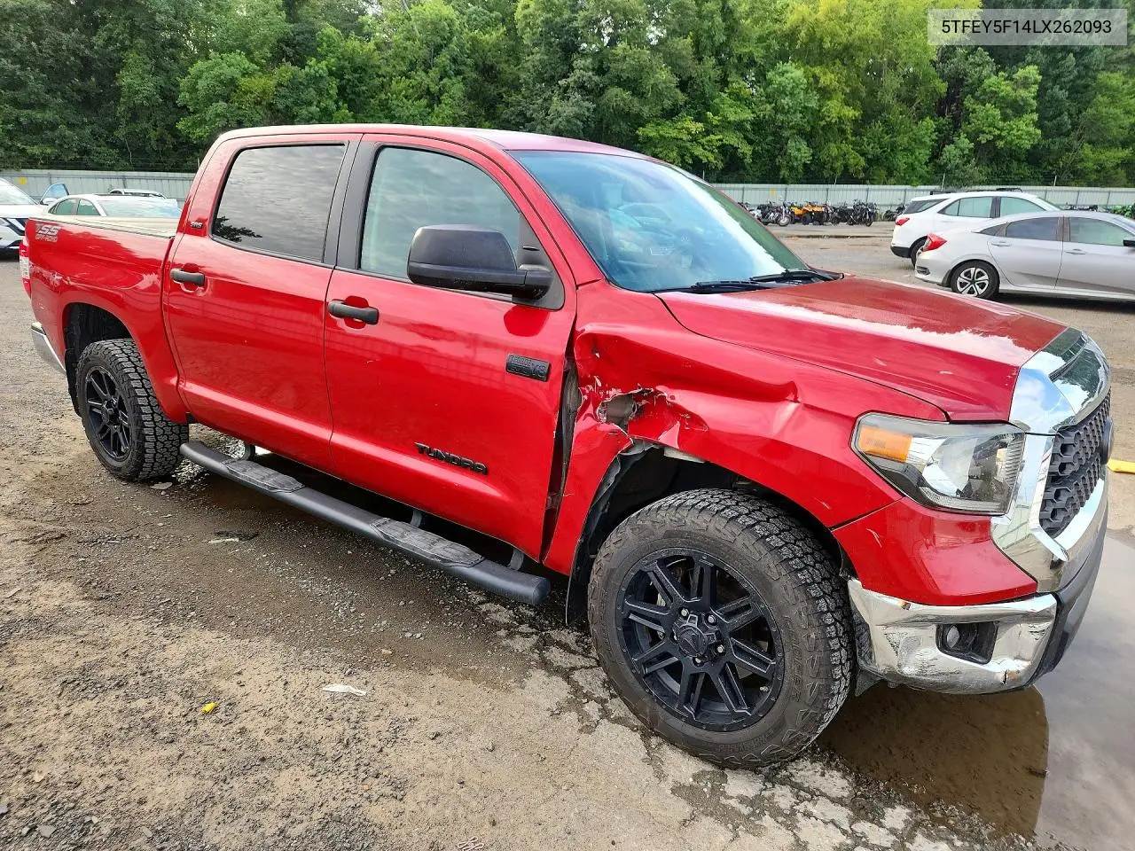 2020 Toyota Tundra Crewmax Sr5 VIN: 5TFEY5F14LX262093 Lot: 61488496