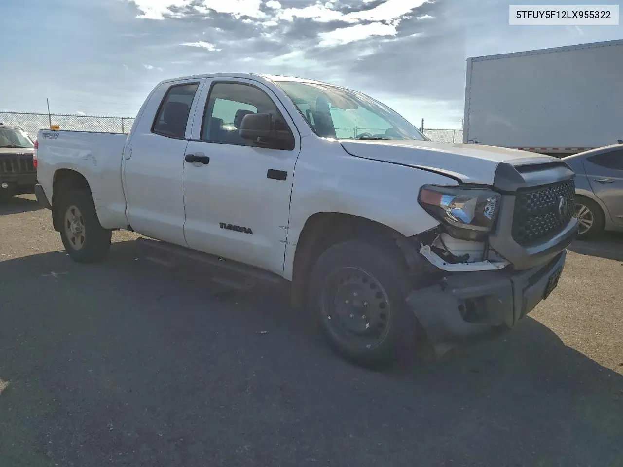 5TFUY5F12LX955322 2020 Toyota Tundra Double Cab Sr