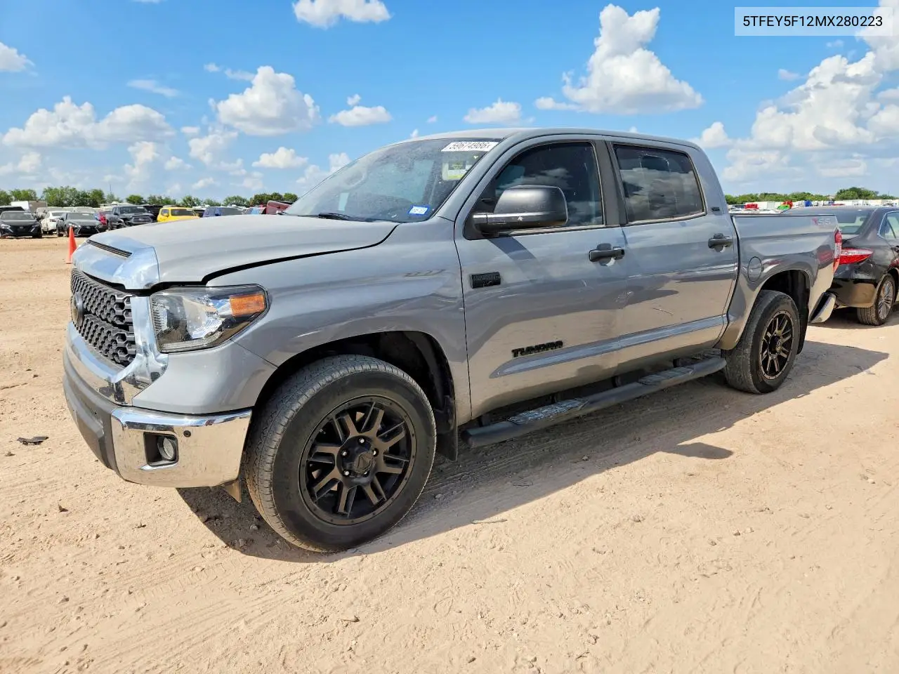 2021 Toyota Tundra Crewmax Sr5 VIN: 5TFEY5F12MX280223 Lot: 59674986