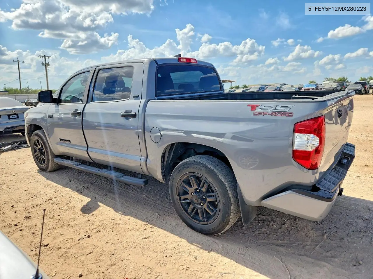 2021 Toyota Tundra Crewmax Sr5 VIN: 5TFEY5F12MX280223 Lot: 59674986
