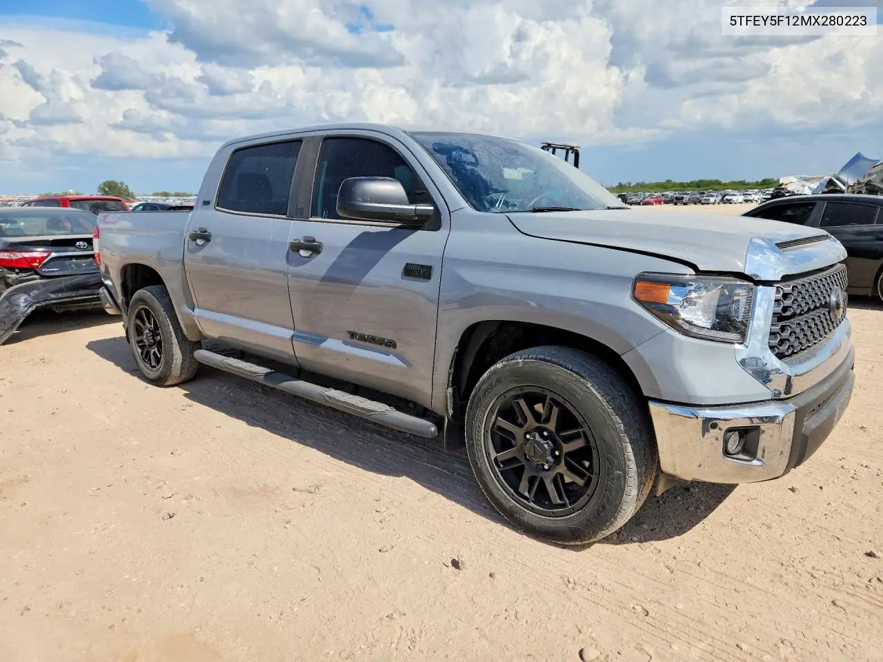 2021 Toyota Tundra Crewmax Sr5 VIN: 5TFEY5F12MX280223 Lot: 59674986