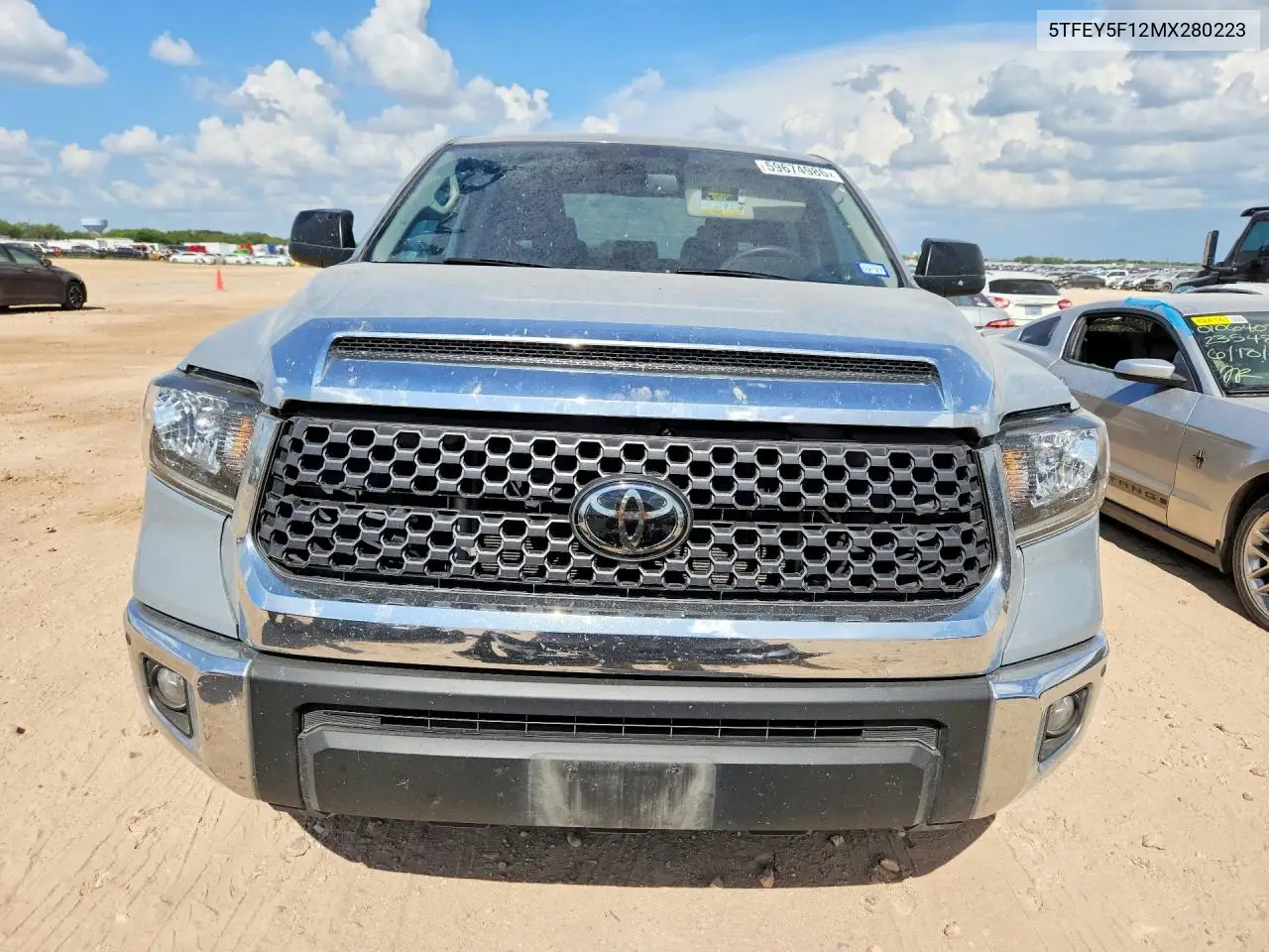 2021 Toyota Tundra Crewmax Sr5 VIN: 5TFEY5F12MX280223 Lot: 59674986