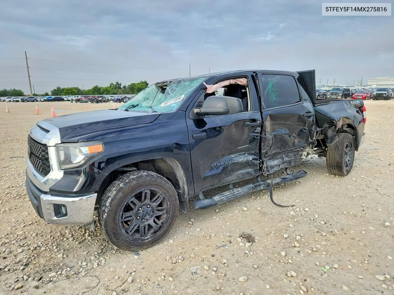 2021 Toyota Tundra Crewmax Sr5 VIN: 5TFEY5F14MX275816 Lot: 60111086