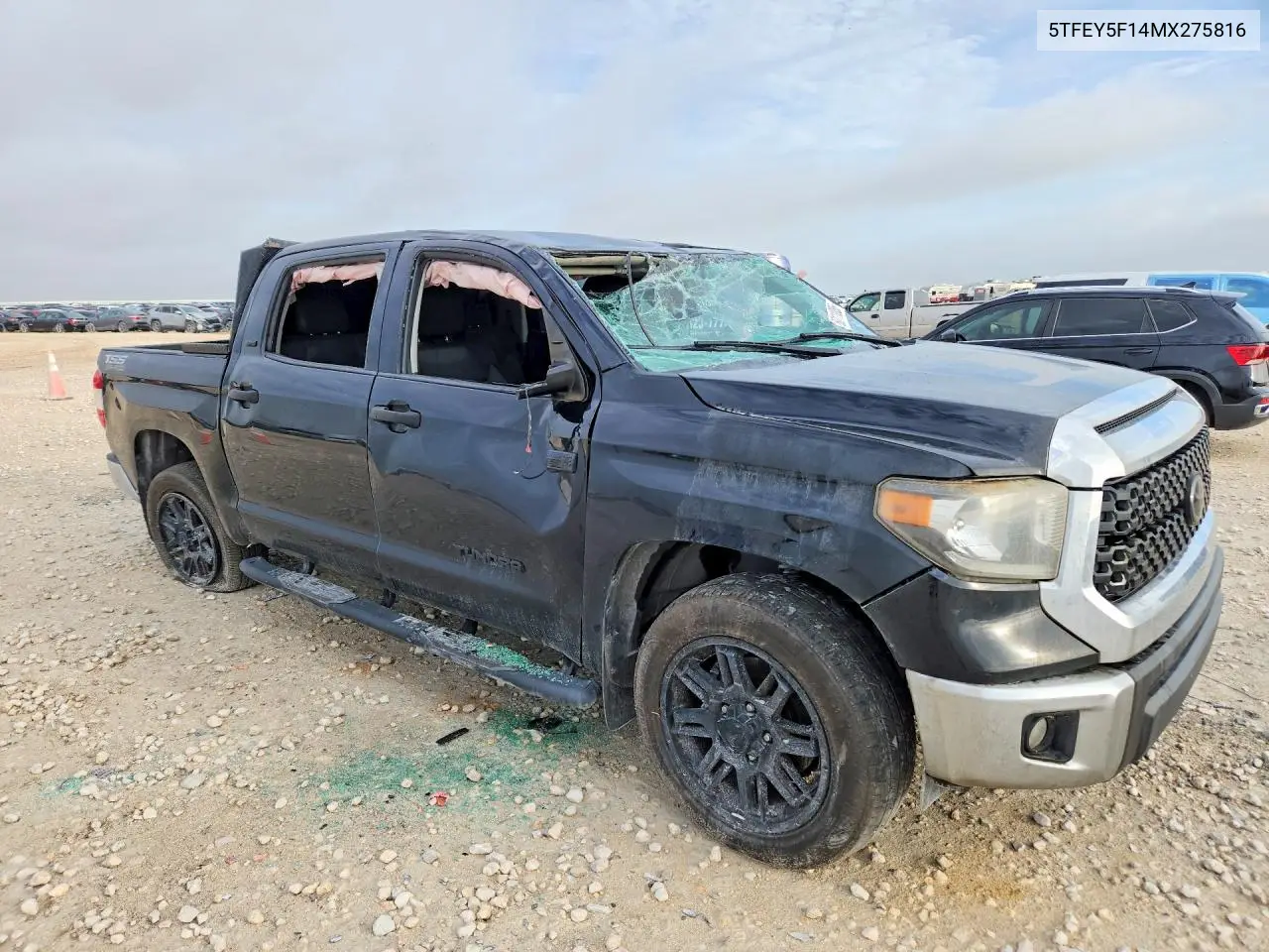 2021 Toyota Tundra Crewmax Sr5 VIN: 5TFEY5F14MX275816 Lot: 60111086
