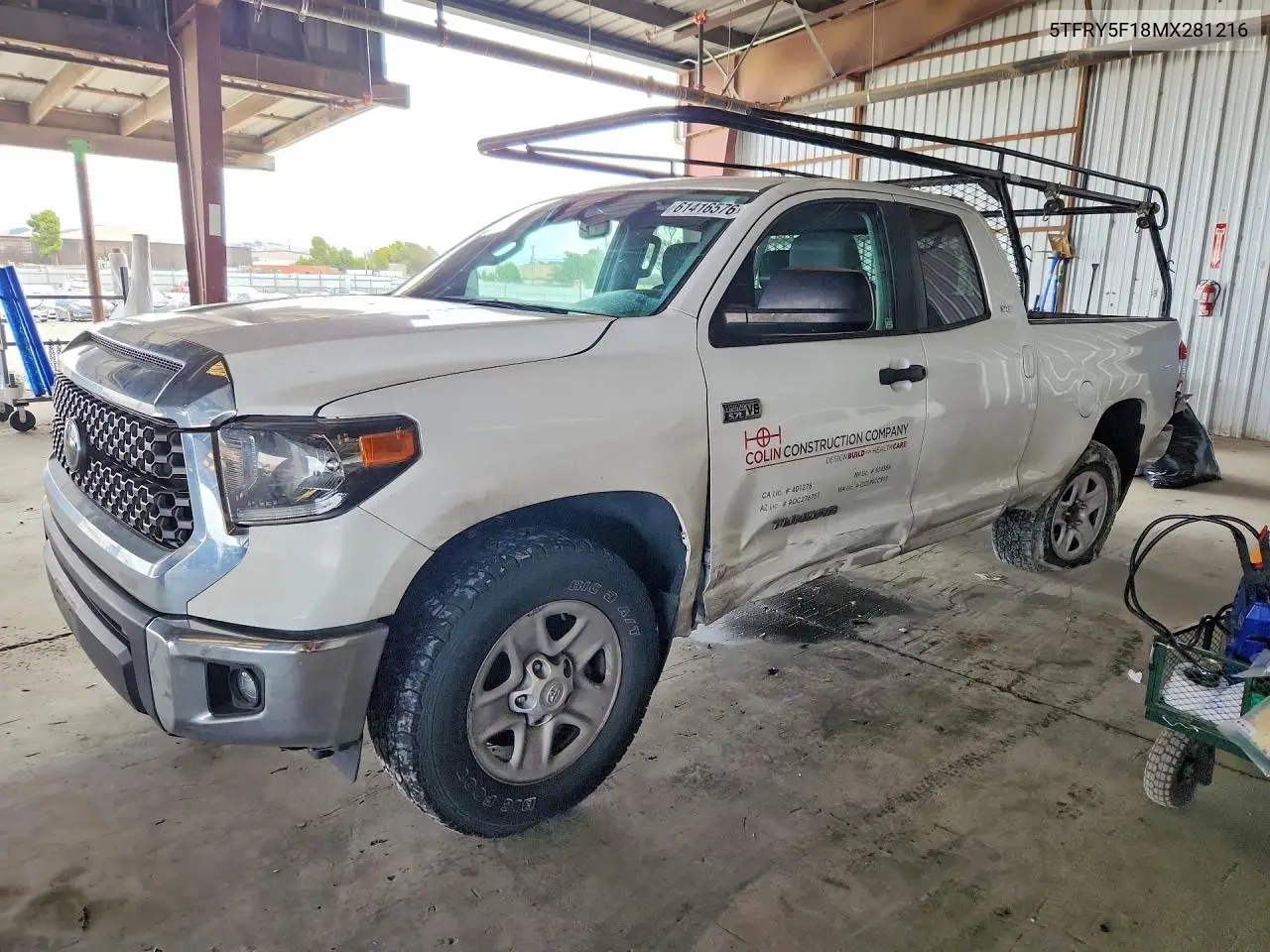 2021 Toyota Tundra Sr5 VIN: 5TFRY5F18MX281216 Lot: 61416576