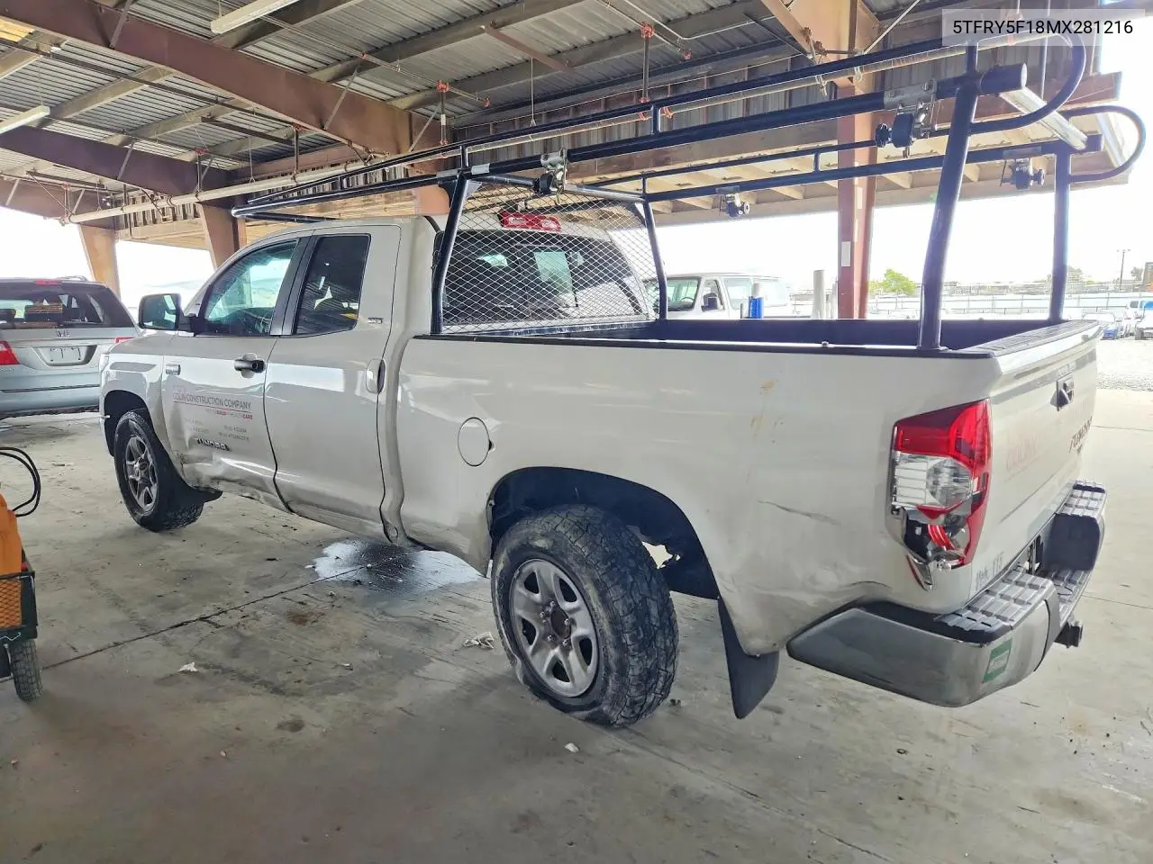 2021 Toyota Tundra Sr5 VIN: 5TFRY5F18MX281216 Lot: 61416576