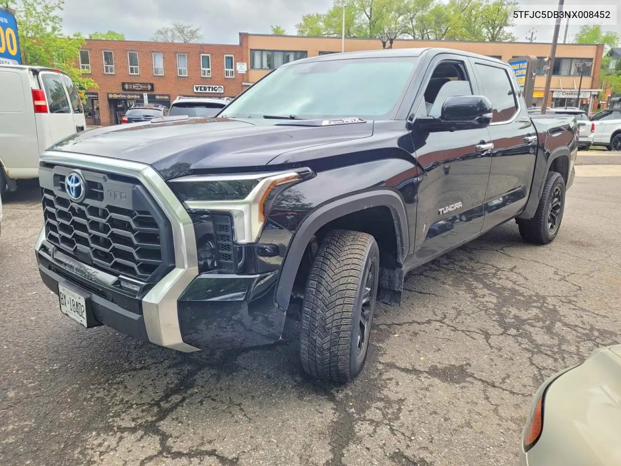 2022 Toyota Tundra Limited Hv VIN: 5TFJC5DB3NX008452 Lot: 55111256