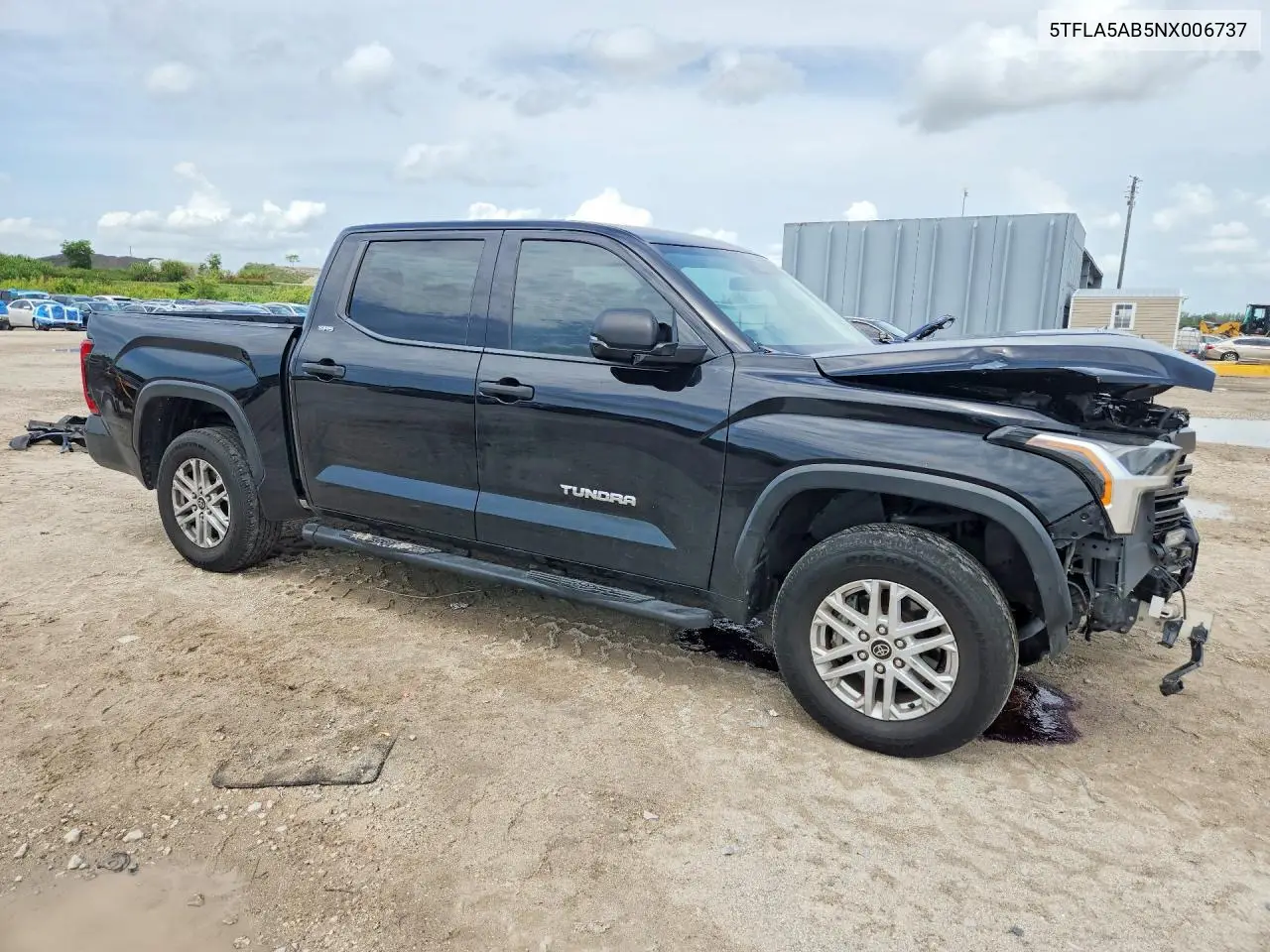 2022 Toyota Tundra Sr5 VIN: 5TFLA5AB5NX006737 Lot: 57666186