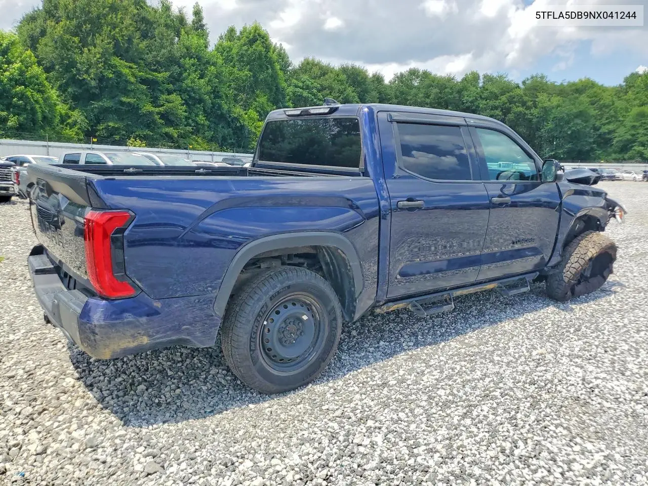 2022 Toyota Tundra Sr5 VIN: 5TFLA5DB9NX041244 Lot: 59178526