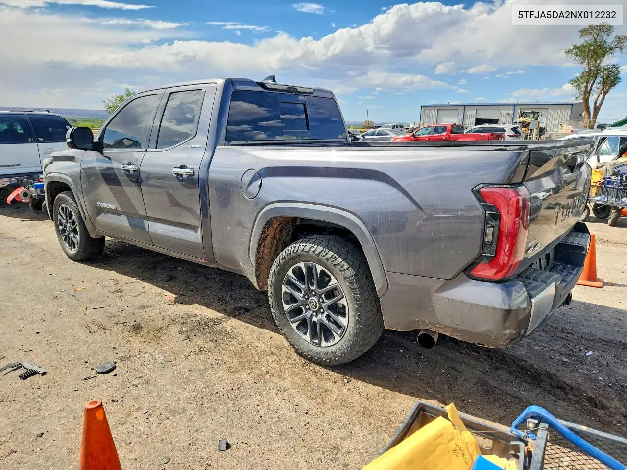 2022 Toyota Tundra Double Cab Limited VIN: 5TFJA5DA2NX012232 Lot: 60452746