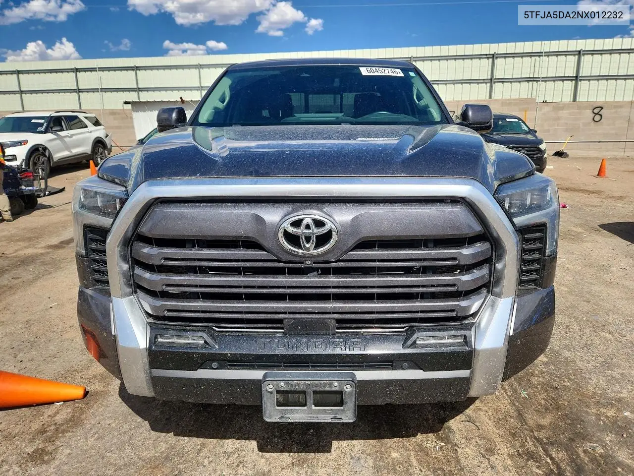 2022 Toyota Tundra Double Cab Limited VIN: 5TFJA5DA2NX012232 Lot: 60452746