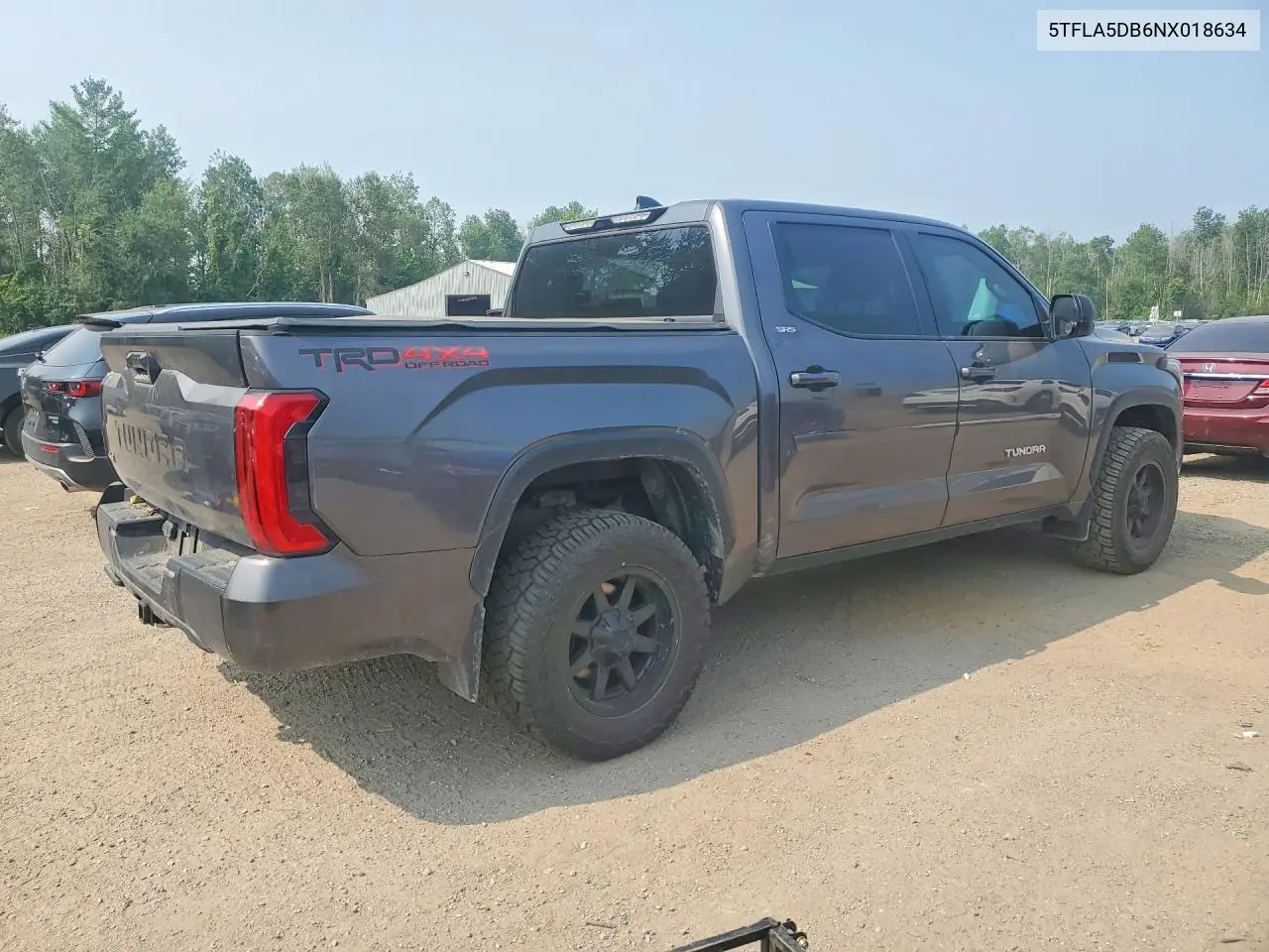 2022 Toyota Tundra Sr5 VIN: 5TFLA5DB6NX018634 Lot: 61134846