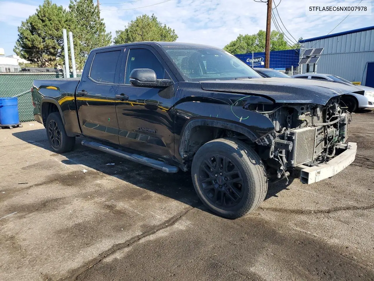 2022 Toyota Tundra VIN: 5TFLA5EC6NX007978 Lot: 61226366