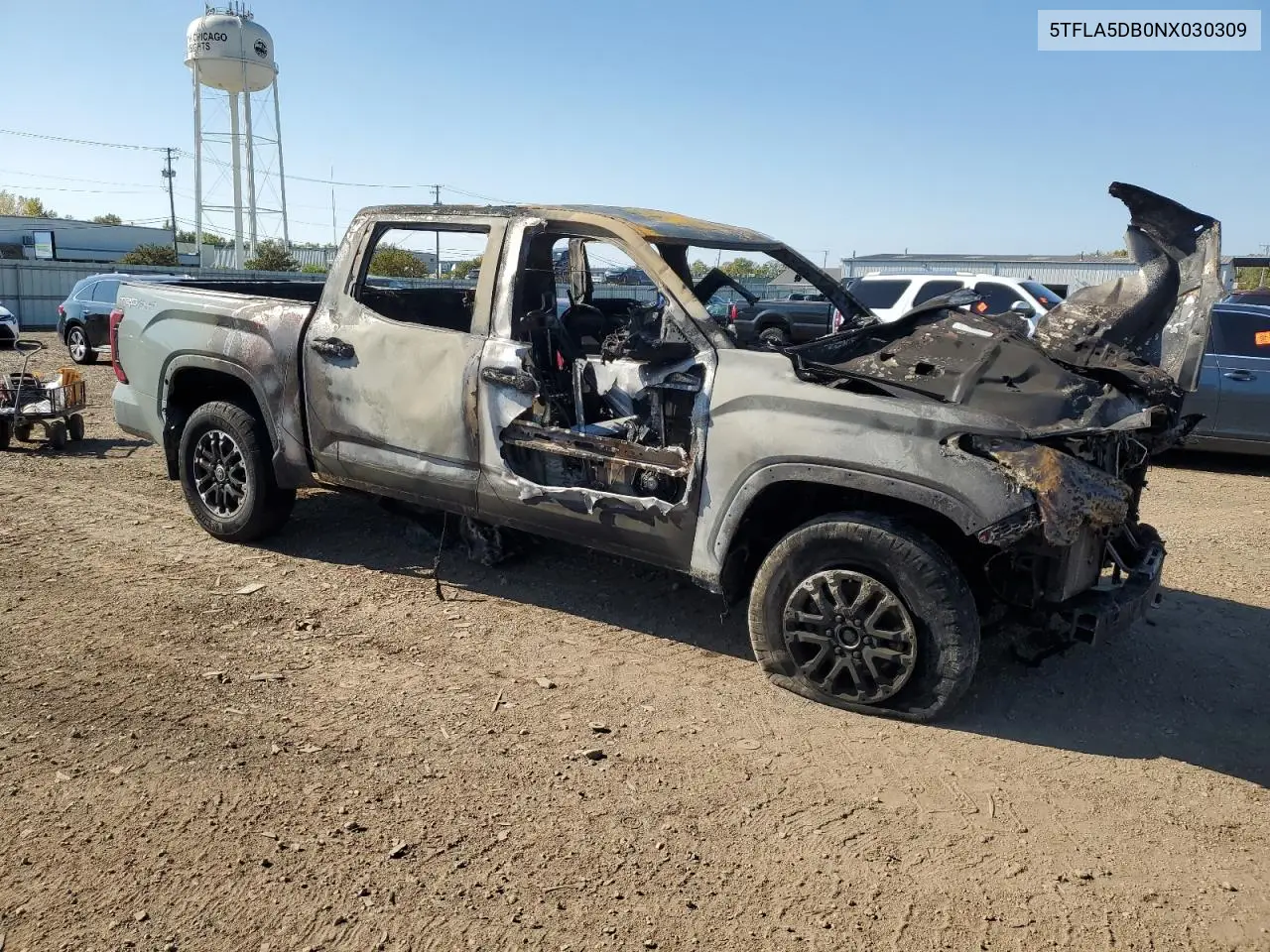 2022 Toyota Tundra Sr5 VIN: 5TFLA5DB0NX030309 Lot: 87020665