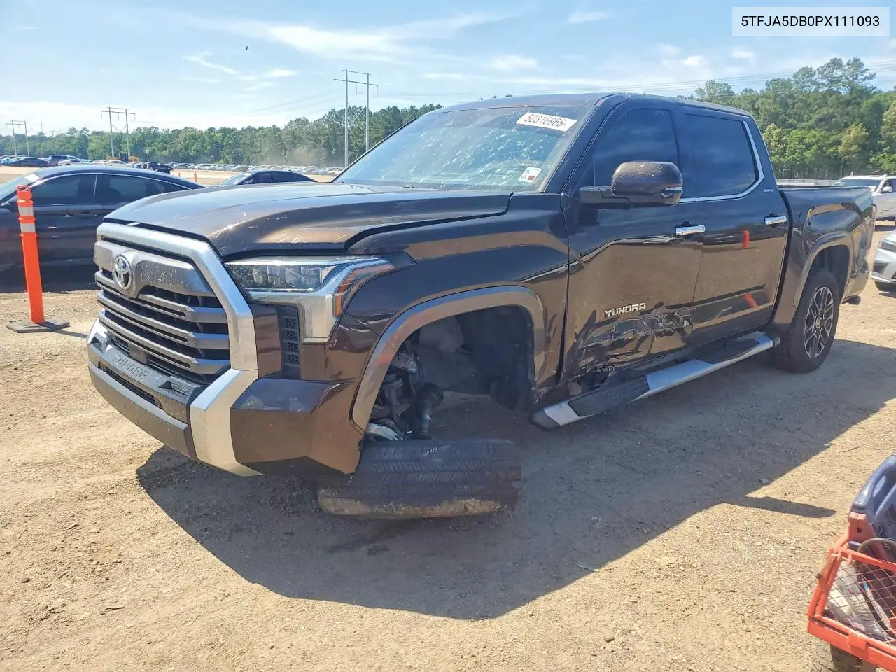 2023 Toyota Tundra Crewmax Limited VIN: 5TFJA5DB0PX111093 Lot: 52316966