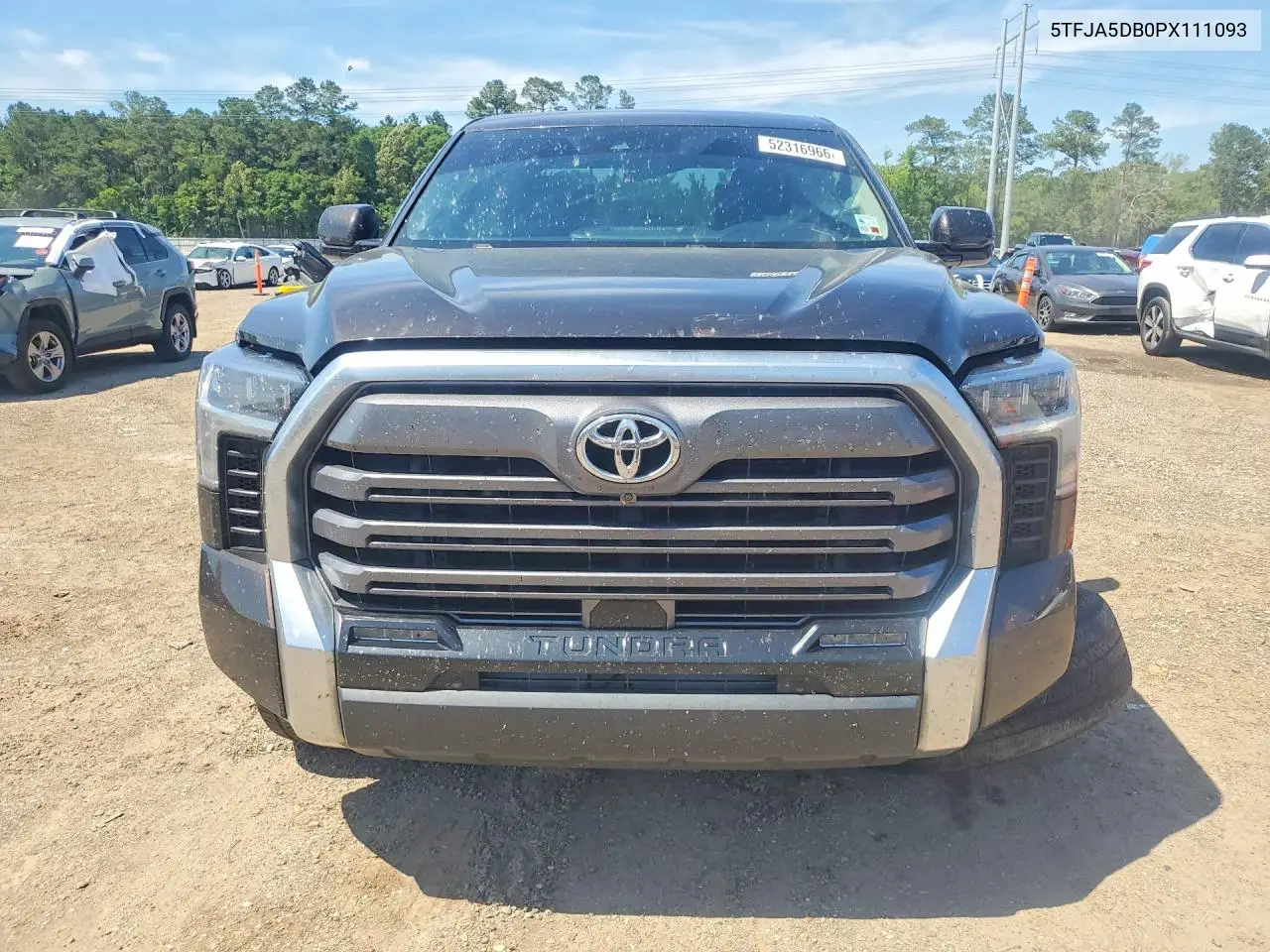 2023 Toyota Tundra Crewmax Limited VIN: 5TFJA5DB0PX111093 Lot: 52316966