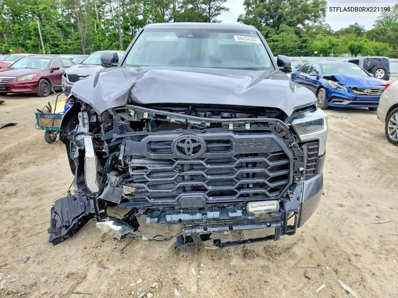 2024 Toyota Tundra Sr5 VIN: 5TFLA5DB0RX221198 Lot: 56434506