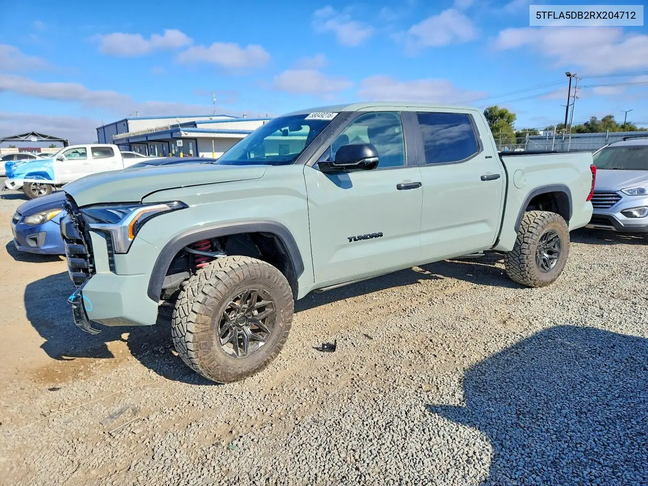 2024 Toyota Tundra Sr5 VIN: 5TFLA5DB2RX204712 Lot: 58049216