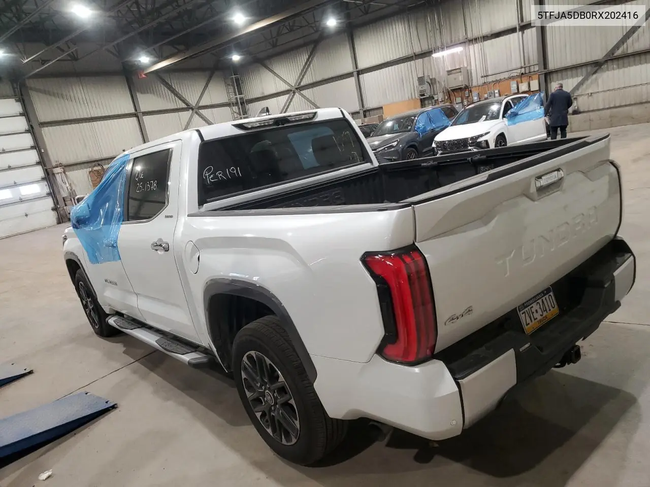 5TFJA5DB0RX202416 2024 Toyota Tundra Crewmax Limited