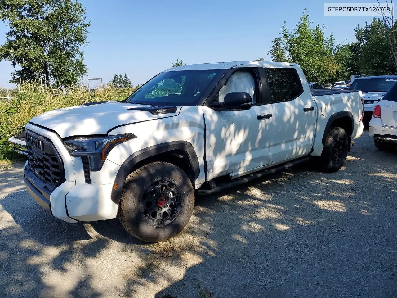 2026 Toyota Tundra Trd Pro Hv VIN: 5TFPC5DB7TX126768 Lot: 60681096