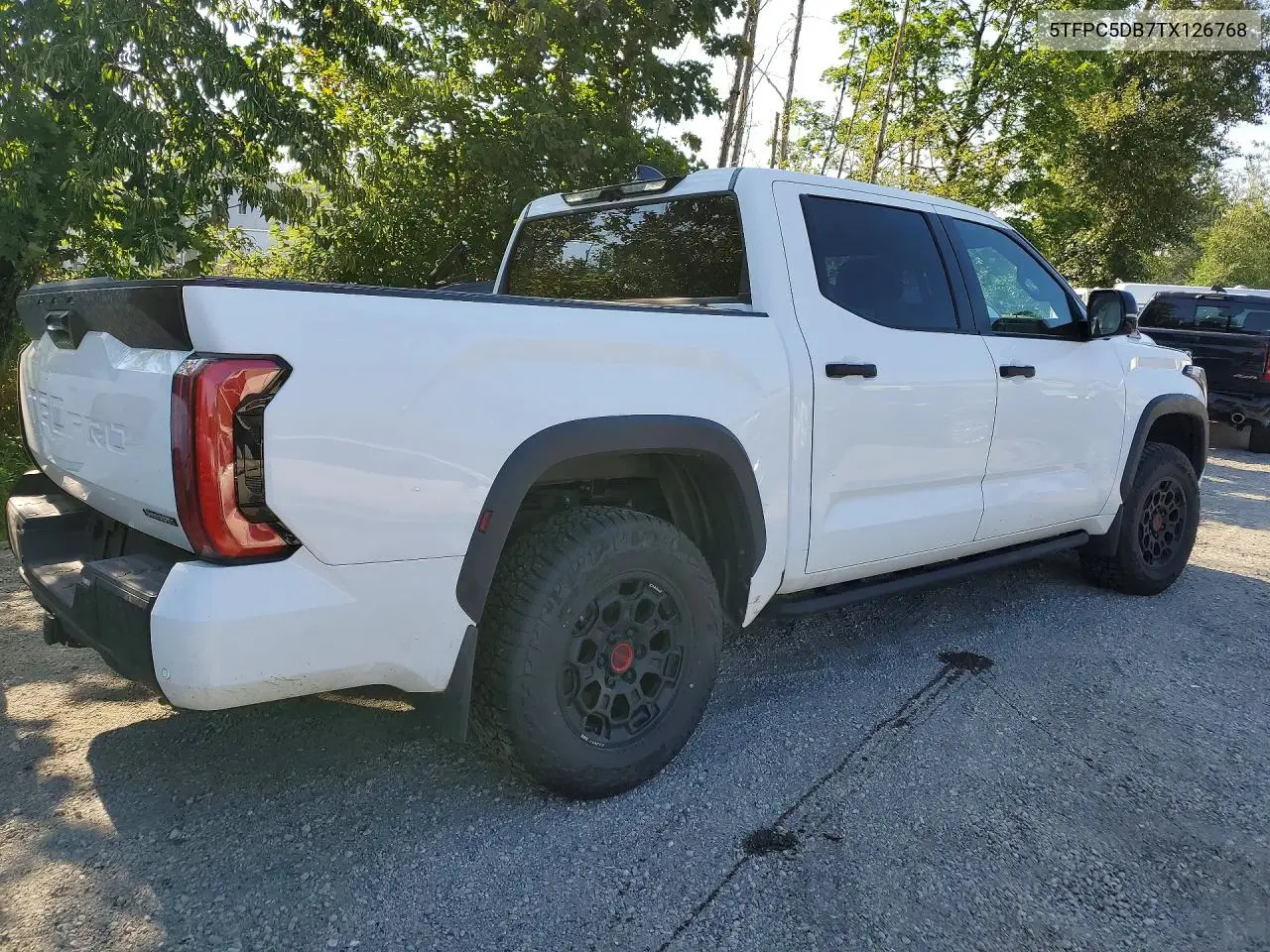 2026 Toyota Tundra Trd Pro Hv VIN: 5TFPC5DB7TX126768 Lot: 60681096