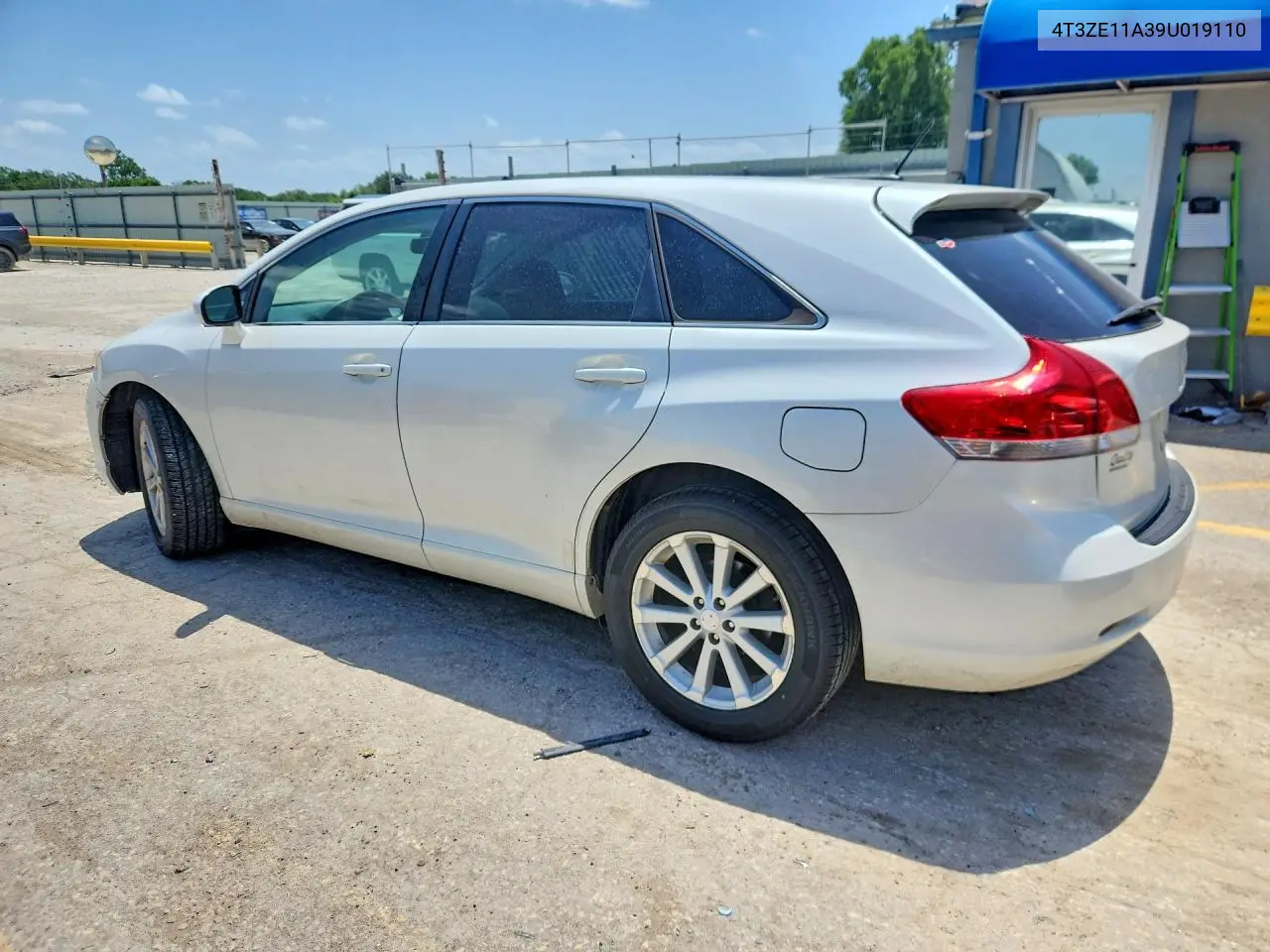 2009 Toyota Venza Fwd 4Cyl VIN: 4T3ZE11A39U019110 Lot: 56968206