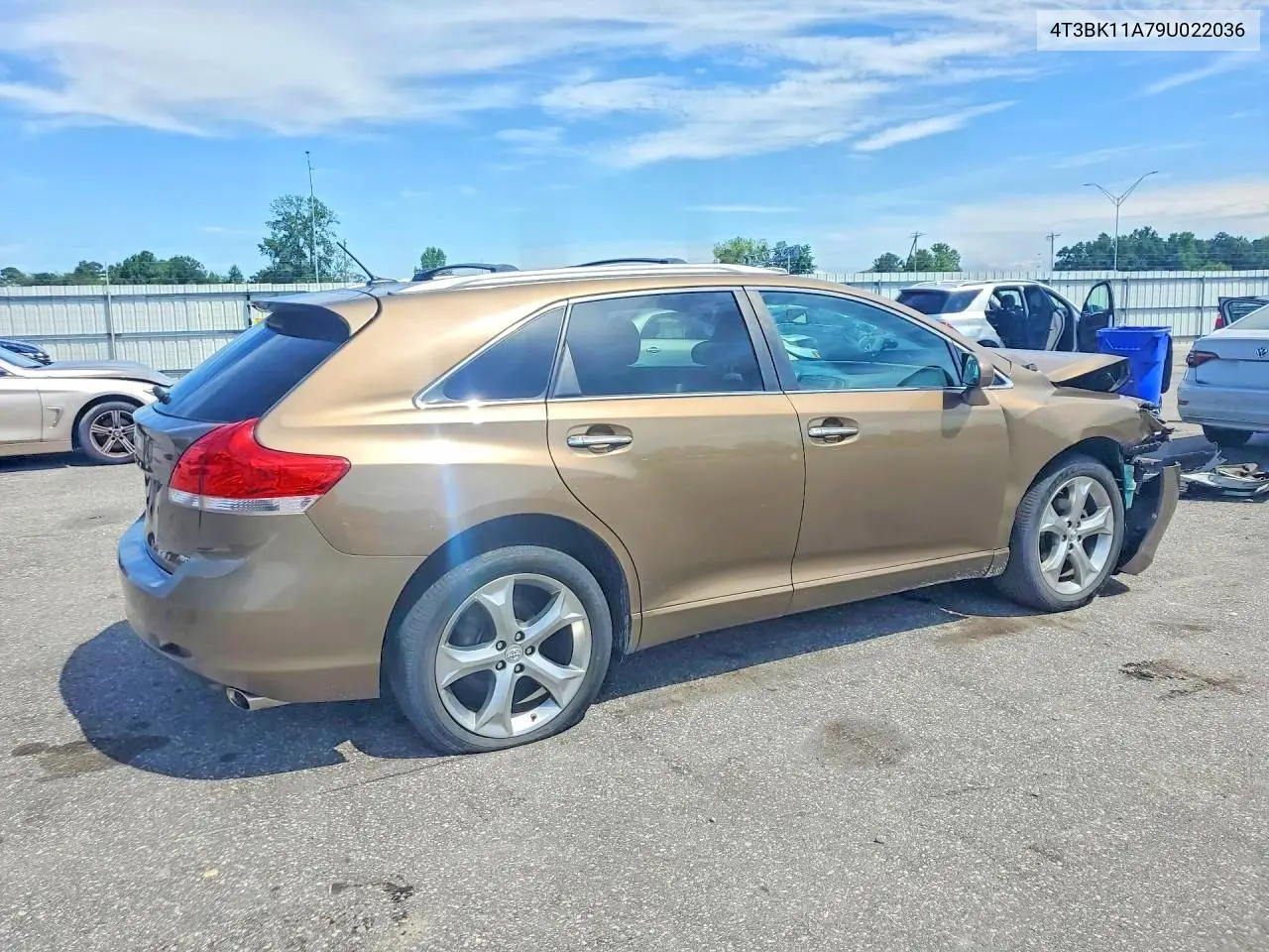 2009 Toyota Venza Awd V6 VIN: 4T3BK11A79U022036 Lot: 60840326