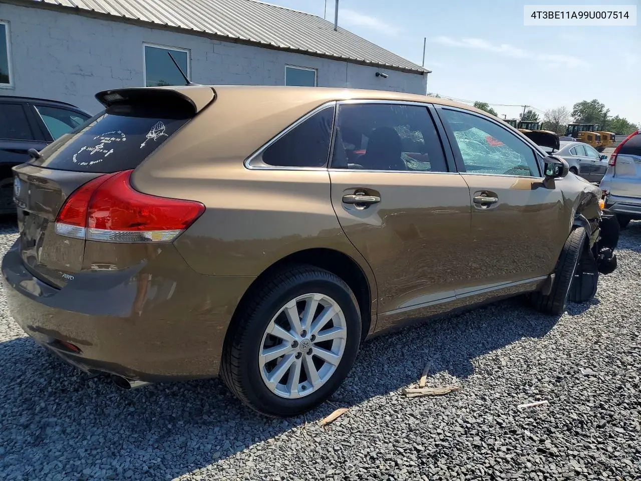 2009 Toyota Venza Awd 4Cyl VIN: 4T3BE11A99U007514 Lot: 61552266