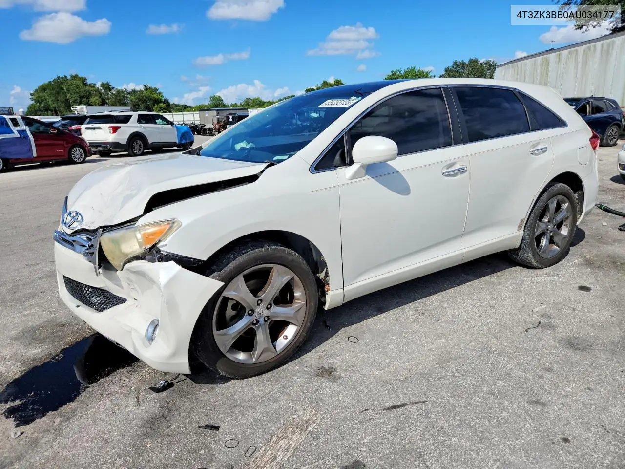2010 Toyota Venza Fwd V6 VIN: 4T3ZK3BB0AU034177 Lot: 59265106