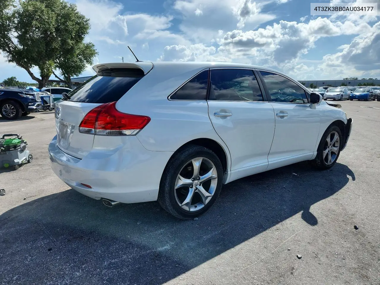 2010 Toyota Venza Fwd V6 VIN: 4T3ZK3BB0AU034177 Lot: 59265106