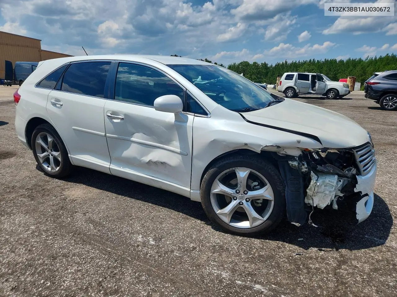2010 Toyota Venza Fwd V6 VIN: 4T3ZK3BB1AU030672 Lot: 60453326