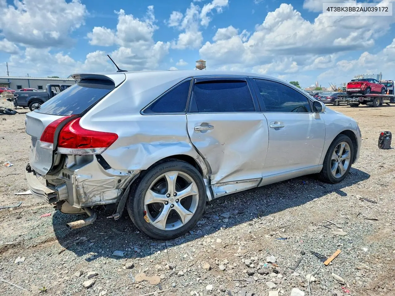 2010 Toyota Venza Awd V6 VIN: 4T3BK3BB2AU039172 Lot: 85615295