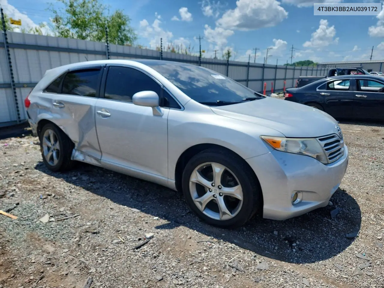 2010 Toyota Venza Awd V6 VIN: 4T3BK3BB2AU039172 Lot: 85615295