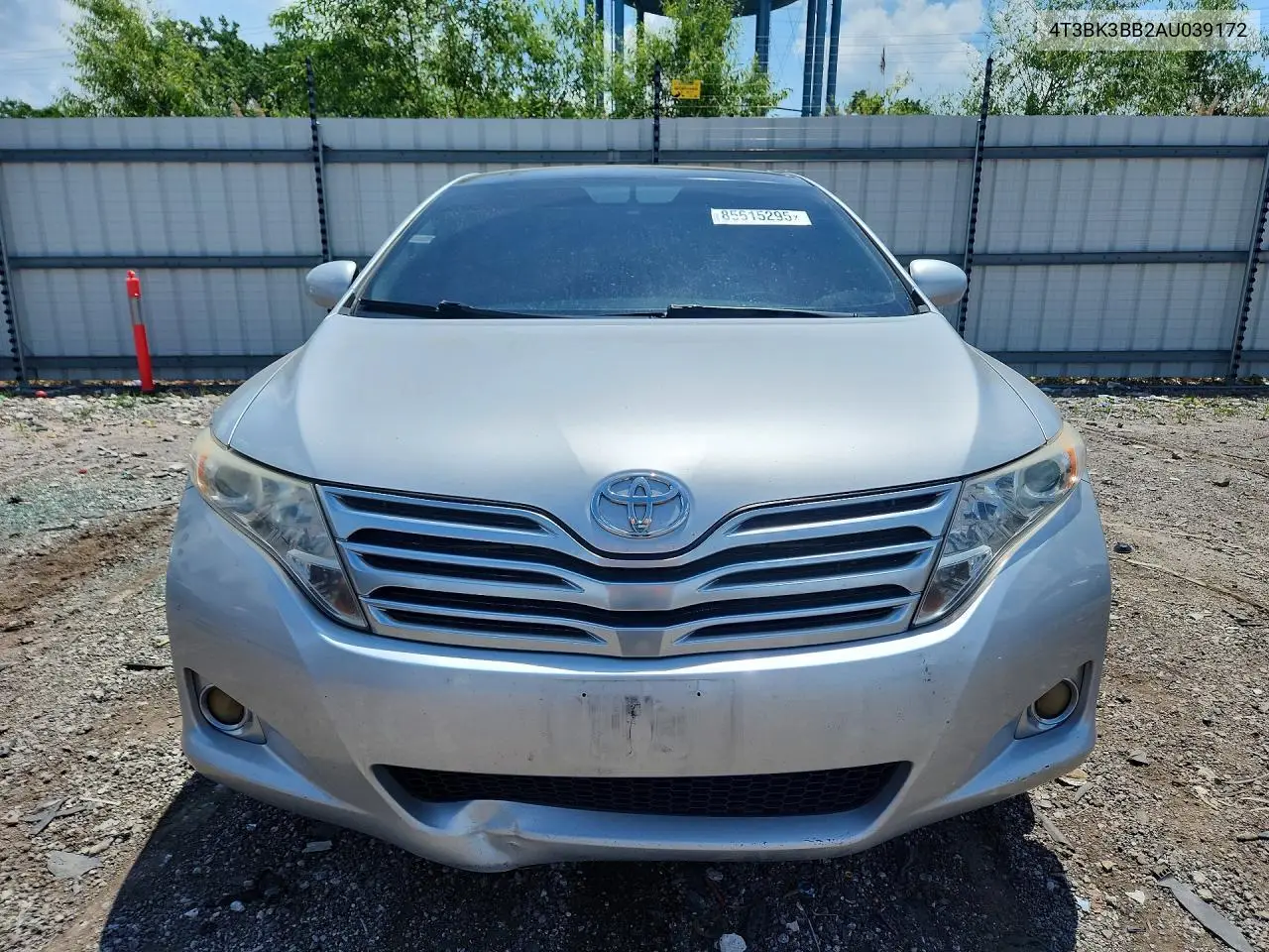 2010 Toyota Venza Awd V6 VIN: 4T3BK3BB2AU039172 Lot: 85615295