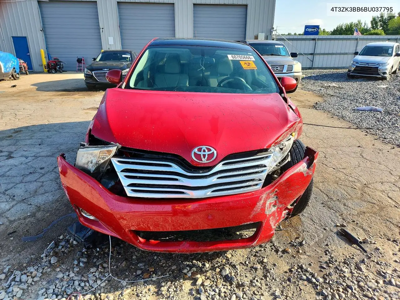 2011 Toyota Venza Fwd V6 VIN: 4T3ZK3BB6BU037795 Lot: 60705666