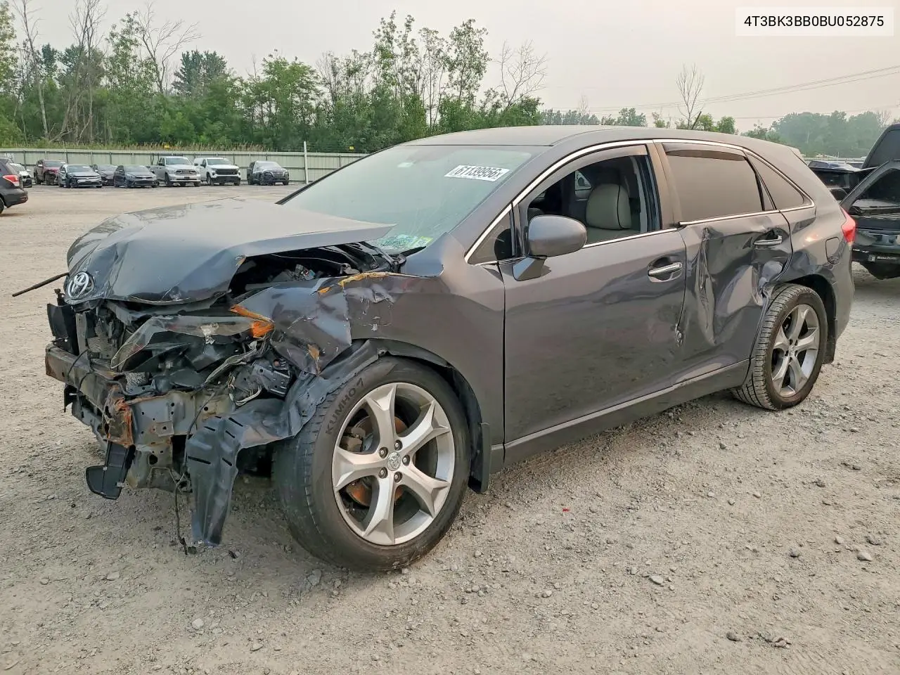 2011 Toyota Venza Awd V6 VIN: 4T3BK3BB0BU052875 Lot: 61139956