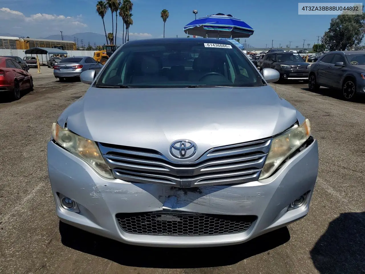 2011 Toyota Venza Fwd 4Cyl VIN: 4T3ZA3BB8BU044802 Lot: 61436086
