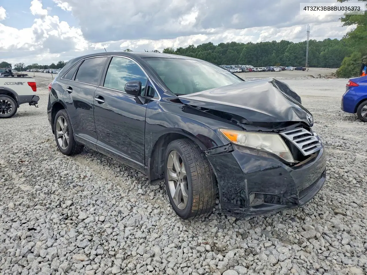 2011 Toyota Venza Fwd V6 VIN: 4T3ZK3BB8BU036373 Lot: 61750266